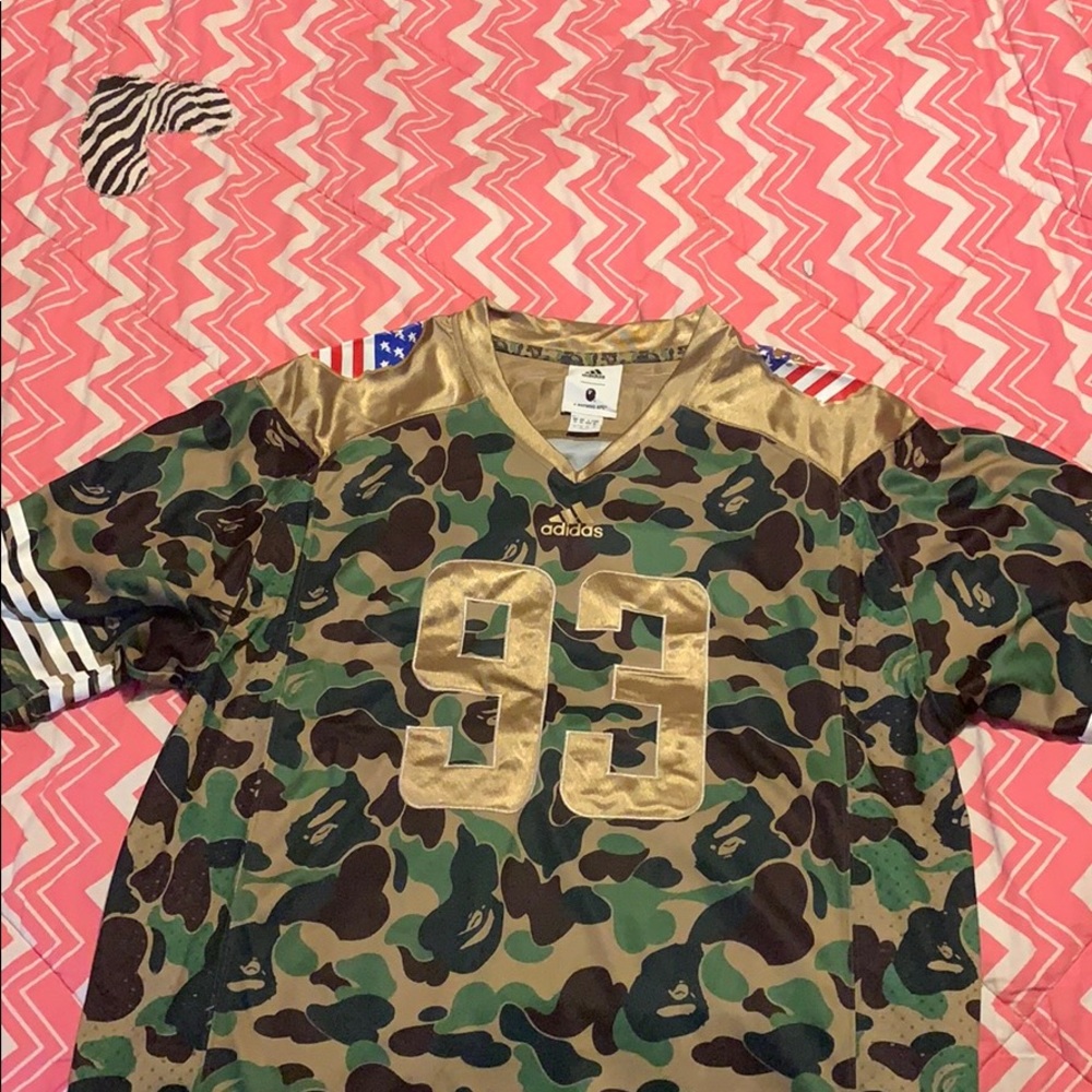 Bape x Adidas football jersey